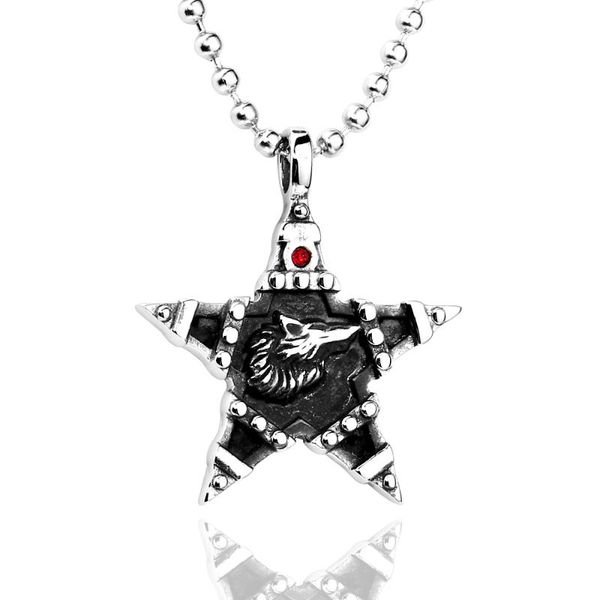 pendant necklaces nordic vikings pentacle necklace pentagram wolf man stainless steel animal jewelry, Silver
pendant necklaces nordic vikings pentacle necklace pentagram wolf man stainless steel animal jewelry, Silver