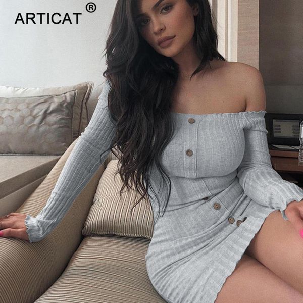 off shoulder long sleeve dress women autumn skinny bodycon bandage dress vestidos casual party summer beach dresshigh quality, Black;gray
off shoulder long sleeve dress women autumn skinny bodycon bandage dress vestidos casual party summer beach dresshigh quality, Black;gray