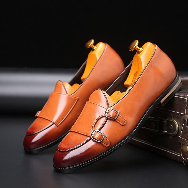 dress shoes 2021 men loafers classic fashion retro double buckle straps leather moccasin flats big size 37-48, Black
dress shoes 2021 men loafers classic fashion retro double buckle straps leather moccasin flats big size 37-48, Black