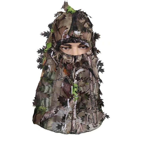 camouflage face mask style hood cap head ghillie suits hunting accessories outdoor hats, Black;white
camouflage face mask style hood cap head ghillie suits hunting accessories outdoor hats, Black;white