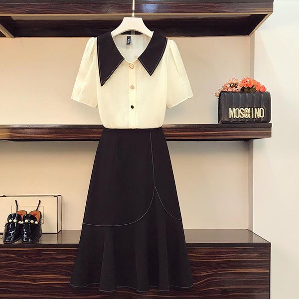skirts large size women's 2021 summer fat sister mm fashion foreign style show thin chiffon shirt skirt suit, Black
skirts large size women's 2021 summer fat sister mm fashion foreign style show thin chiffon shirt skirt suit, Black