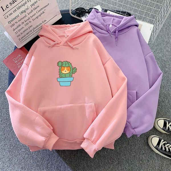 women's hoodies & sweatshirts harajuku funny cactus cartoon dog hoodie women korean long sleeve oversized streetwear pullover kpop clot, Black
women's hoodies & sweatshirts harajuku funny cactus cartoon dog hoodie women korean long sleeve oversized streetwear pullover kpop clot, Black