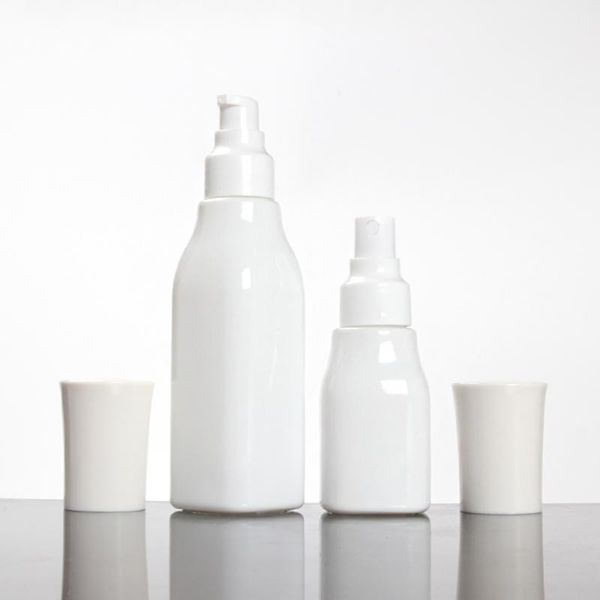 storage bottles & jars white glass vial cosmetic bottle 40ml lotion/spray pump and screw cap
storage bottles & jars white glass vial cosmetic bottle 40ml lotion/spray pump and screw cap