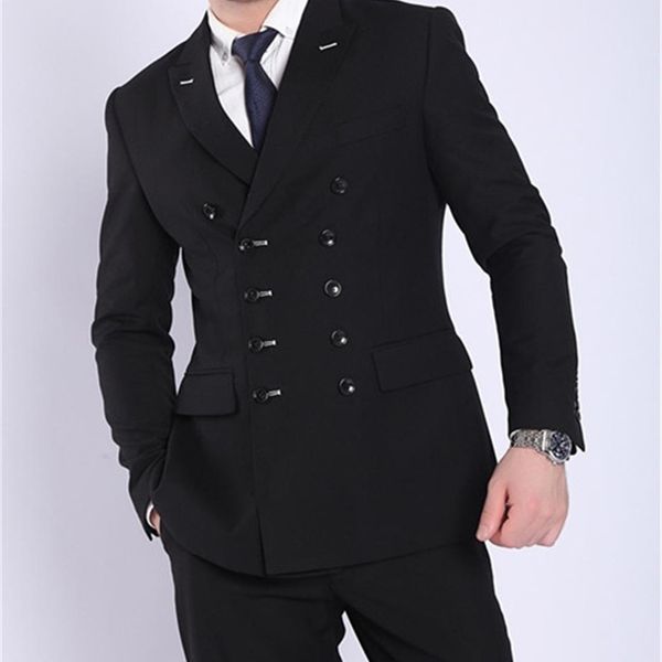 men's suits & blazers the latest double black design breasted men's suit for marriage groomsmen two tuxedos wedding dress man part, White;black
men's suits & blazers the latest double black design breasted men's suit for marriage groomsmen two tuxedos wedding dress man part, White;black