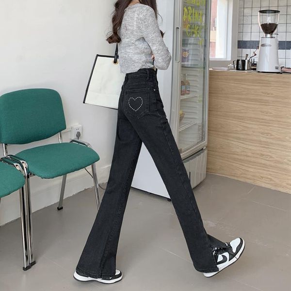 women's jeans black women autumn high waist loose split flared pant vintage y2k street streetwear, Blue
women's jeans black women autumn high waist loose split flared pant vintage y2k street streetwear, Blue