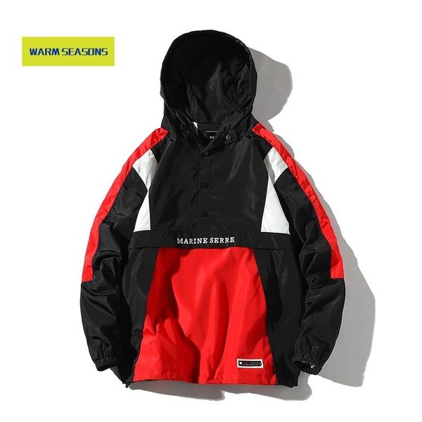 men harajuku patchwork jackets coats 2021 japanese streetwear vintage windbreaker korean hooded bomber men's, Black;brown
men harajuku patchwork jackets coats 2021 japanese streetwear vintage windbreaker korean hooded bomber men's, Black;brown