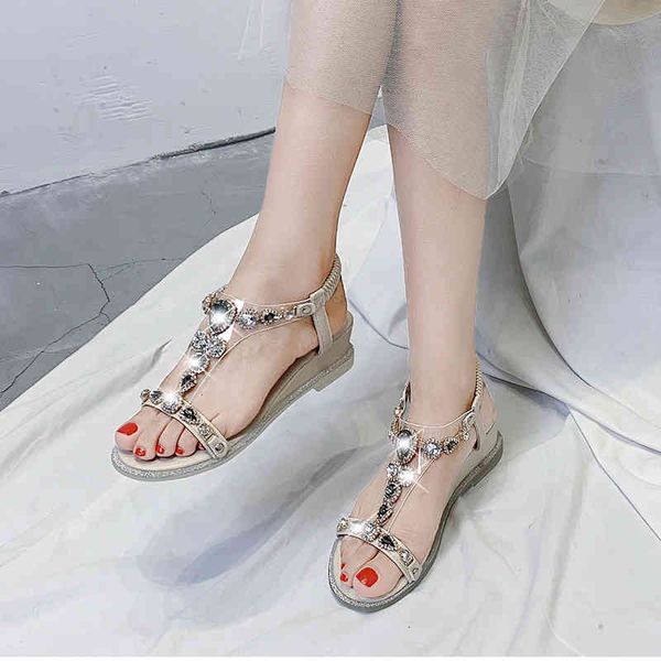 sandals t-strap elastic band wedge women thong shoes big rhinestones open toe bohemia summer beach kcge, Black
sandals t-strap elastic band wedge women thong shoes big rhinestones open toe bohemia summer beach kcge, Black