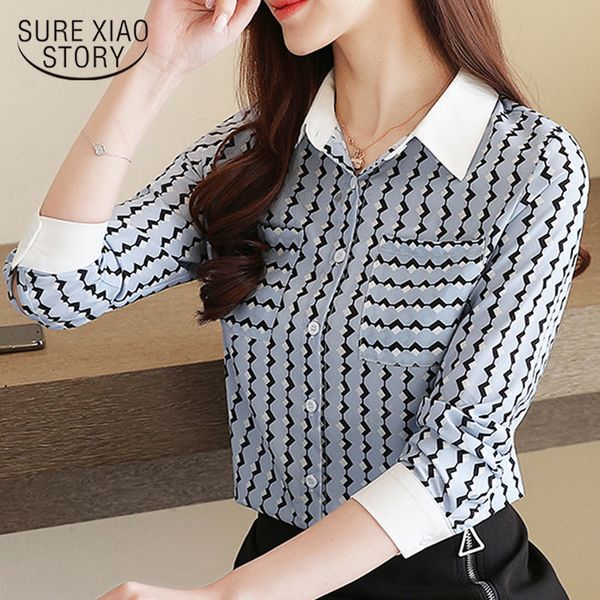 fashion clothing chiffon shirts women korean long sleeve striped turn-down collar slim blouses ladies 8469 50 210415, White
fashion clothing chiffon shirts women korean long sleeve striped turn-down collar slim blouses ladies 8469 50 210415, White