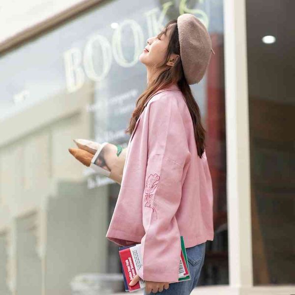 in pink short women's coat, loose long sved et, multifunctional double button, art embroidery lapel, retro, Black;brown
in pink short women's coat, loose long sved et, multifunctional double button, art embroidery lapel, retro, Black;brown
