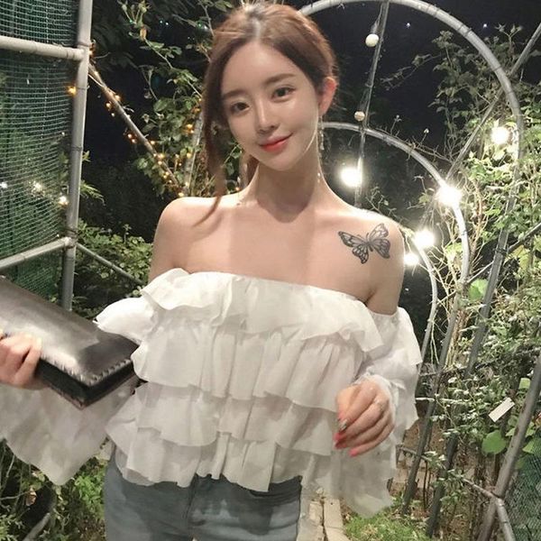 arrival fashion blouse women white off shoulder street ruffle autumn fresh long sleeve wild trend slim short shirts women's blouses &
arrival fashion blouse women white off shoulder street ruffle autumn fresh long sleeve wild trend slim short shirts women's blouses &