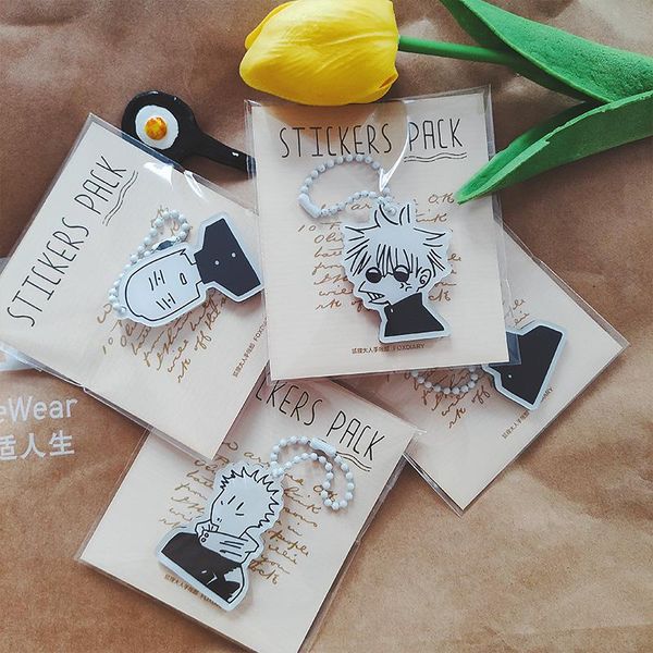 keychains anime jujutsu kaisen cosplay fashion jewelry key chains gojo satoru itadori yuji keychain pendant stickers cos props, Silver
keychains anime jujutsu kaisen cosplay fashion jewelry key chains gojo satoru itadori yuji keychain pendant stickers cos props, Silver