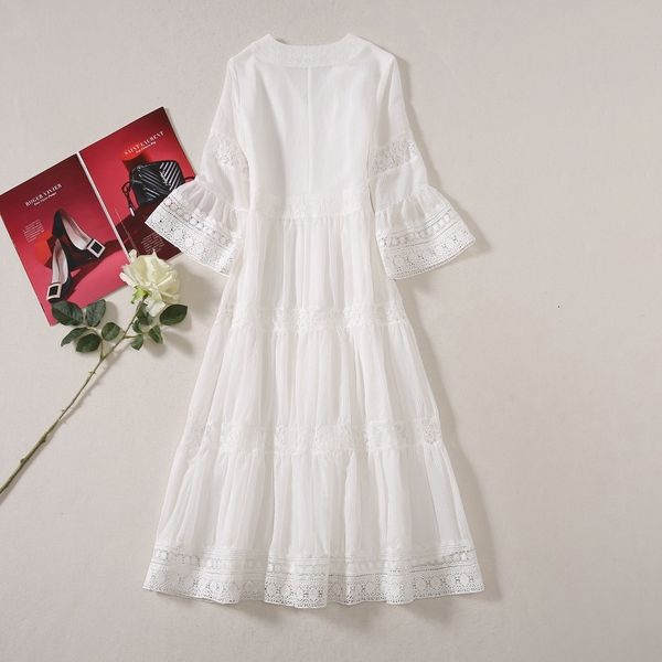 dress princess women summer celebrity style ladies hollow out lace patchwork flare sleeve mid-calf elegant dress white, Black;gray
dress princess women summer celebrity style ladies hollow out lace patchwork flare sleeve mid-calf elegant dress white, Black;gray