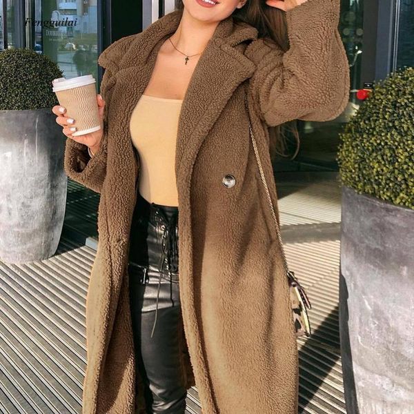 women's fur & faux pink long teddy bear jacket coat women winter thick warm oversized chunky outerwear overcoat lambswool coats, Black
women's fur & faux pink long teddy bear jacket coat women winter thick warm oversized chunky outerwear overcoat lambswool coats, Black