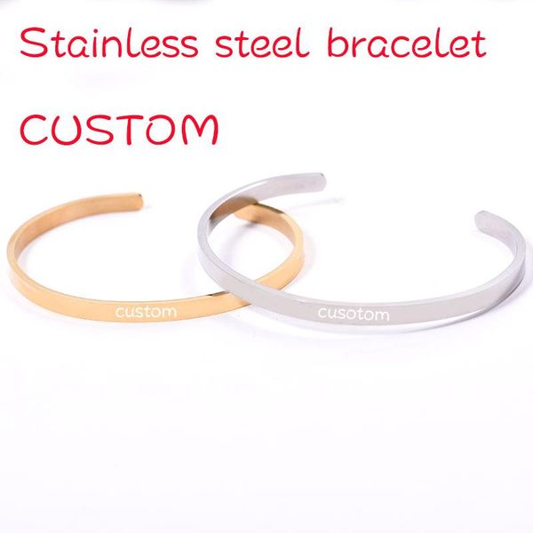 charm bracelets gold silver personalized engraved name motto id tag custom women stainless steel bracelet simple bangle charms jewelry, Golden;silver
charm bracelets gold silver personalized engraved name motto id tag custom women stainless steel bracelet simple bangle charms jewelry, Golden;silver
