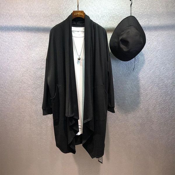 men's trench coats dark wind autumn original trend irregular loose black windbreaker harajuku street style personality mid-length jacke, Tan;black
men's trench coats dark wind autumn original trend irregular loose black windbreaker harajuku street style personality mid-length jacke, Tan;black