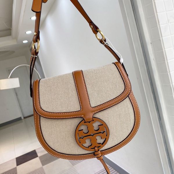 purses new women's leather with canvas saddle bag medium semicircular single shoulder messenger bag
purses new women's leather with canvas saddle bag medium semicircular single shoulder messenger bag