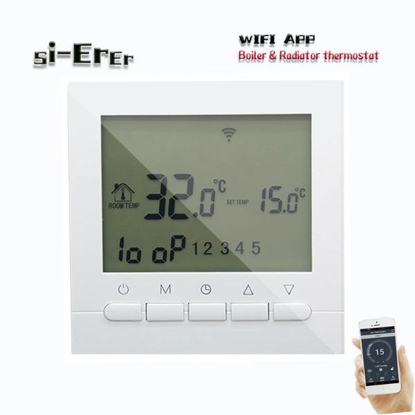 smart home control 220v eu gas boiler heating multifunction wifi app thermosta