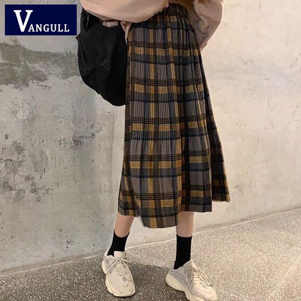 elastic high waist plaid korean womens skirts version spring autumn slim pleated mid length female vintage, Black
elastic high waist plaid korean womens skirts version spring autumn slim pleated mid length female vintage, Black