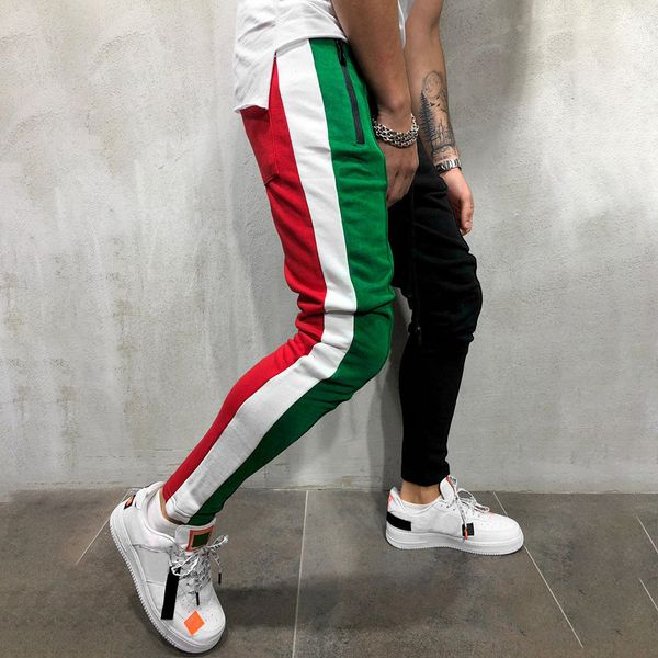 men's pants fashion casual solid soft and comfortable loose patchwork color sweatpant trousers jogger pant l50/0205 30ll, Black
men's pants fashion casual solid soft and comfortable loose patchwork color sweatpant trousers jogger pant l50/0205 30ll, Black