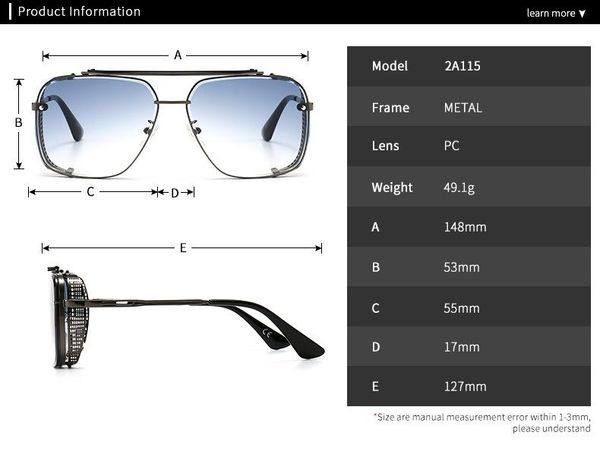 sunglasses 2021 punk mach six style gradient women fashion men vintage brand design uv400 sun glasses, White;black
sunglasses 2021 punk mach six style gradient women fashion men vintage brand design uv400 sun glasses, White;black