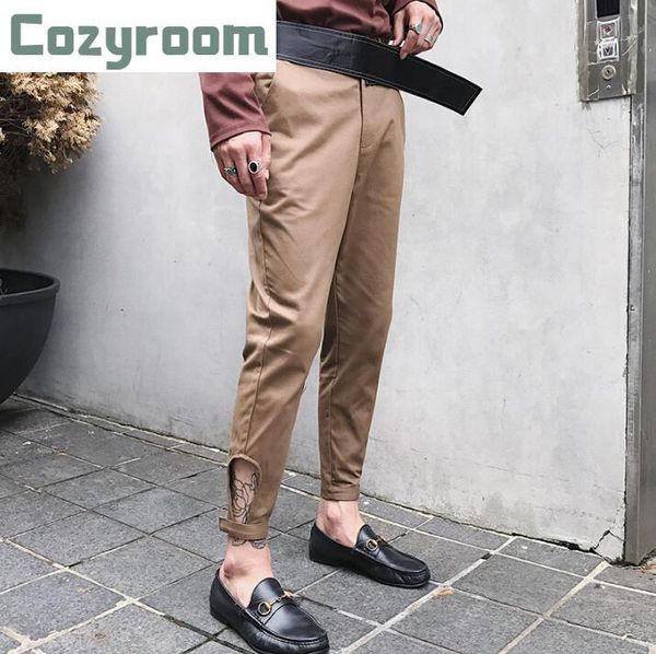 men's fashion tide male nine points casual pants korean slim trousers men comfortable pencil feet, Black
men's fashion tide male nine points casual pants korean slim trousers men comfortable pencil feet, Black