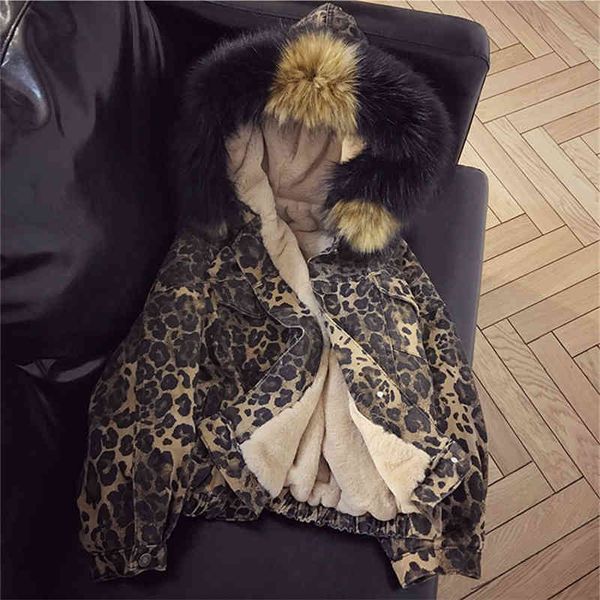women's jackets winter fashion lambswool denim women leopard warm parka thick big fur hooded jeans oversized loose coat fpdy, Black;brown
women's jackets winter fashion lambswool denim women leopard warm parka thick big fur hooded jeans oversized loose coat fpdy, Black;brown