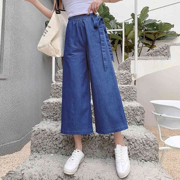 women's jeans woman elastic waist loose plus size cool ankle-length summer thin wide leg denim pants 3y1v, Blue
women's jeans woman elastic waist loose plus size cool ankle-length summer thin wide leg denim pants 3y1v, Blue