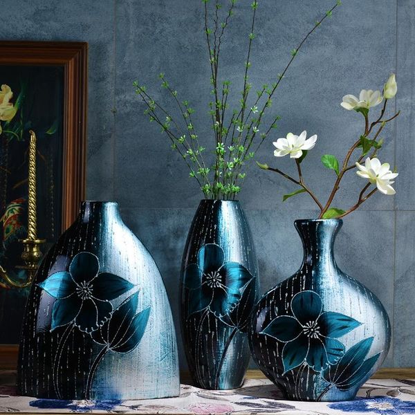 ceramic vase flower decoration european style living room creative dining table tv cabinet home hydroponic dried vases
ceramic vase flower decoration european style living room creative dining table tv cabinet home hydroponic dried vases