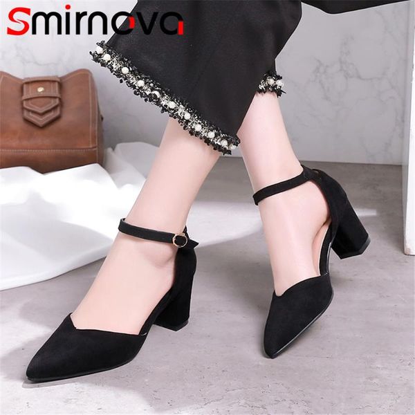 smirnova 2021 fashion summer shoes woman pointed toe buckle elegant pumps women flock high heels square heel dress, Black
smirnova 2021 fashion summer shoes woman pointed toe buckle elegant pumps women flock high heels square heel dress, Black