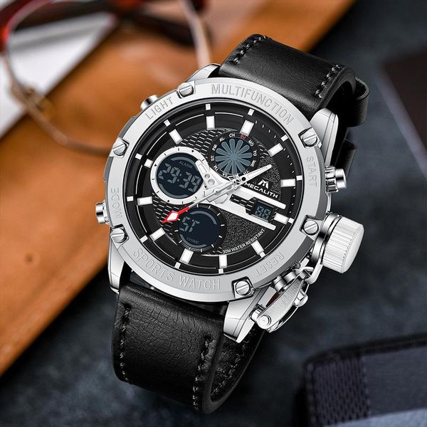 wristwatches megalith fashion sports men watches black leather waterproof quartz watch luminous chronograph date week for man 8236, Slivery;brown
wristwatches megalith fashion sports men watches black leather waterproof quartz watch luminous chronograph date week for man 8236, Slivery;brown