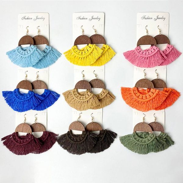dangle & chandelier cutout wood round weave macrame earrings summer bohemian cotton thread fan fringe tassel jewelry wholesale, Silver
dangle & chandelier cutout wood round weave macrame earrings summer bohemian cotton thread fan fringe tassel jewelry wholesale, Silver