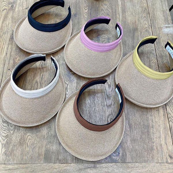 wide brim hats japanese designer style casual women summer sun visor empty straw hat protection cap female chapeau femme ete, Blue;gray
wide brim hats japanese designer style casual women summer sun visor empty straw hat protection cap female chapeau femme ete, Blue;gray