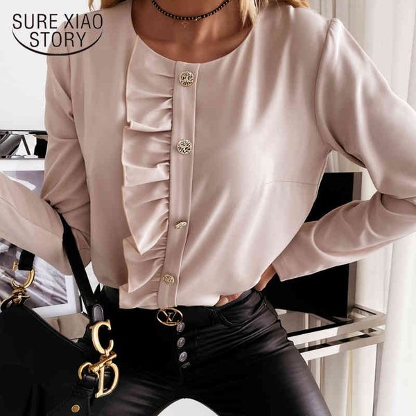 office lady white solid shirts spring autumn long sleeve chiffon women's blouse and button o neck oversize clothing 12687 210415
office lady white solid shirts spring autumn long sleeve chiffon women's blouse and button o neck oversize clothing 12687 210415