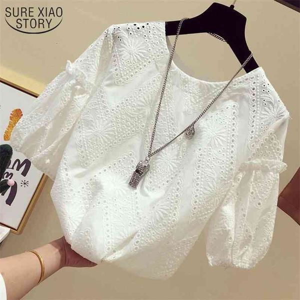 summer shirts white blouse hook flower short sleeve lace shirt women korean fashion 13439 210421
summer shirts white blouse hook flower short sleeve lace shirt women korean fashion 13439 210421