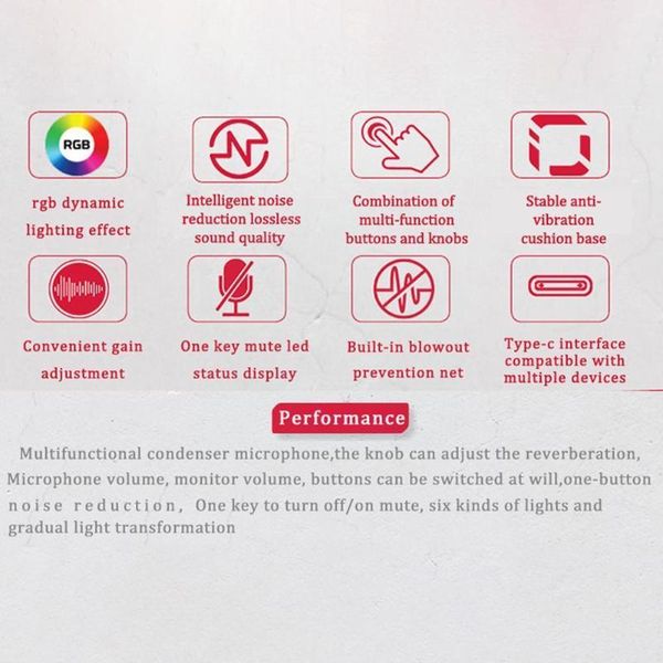 microphones rgb condenser microphone for android laprecording video mic usb ps4 computers gaming professional stream s3l6
microphones rgb condenser microphone for android laprecording video mic usb ps4 computers gaming professional stream s3l6