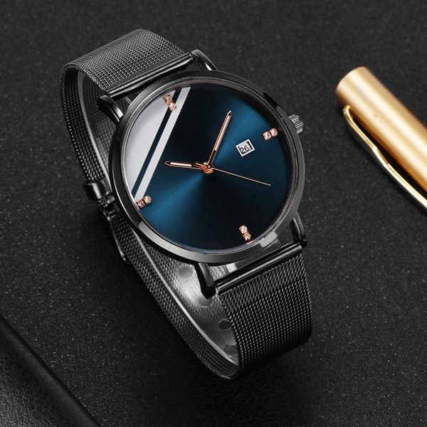 wristwatches blue men watch 2021 fashion business sport watches for leather reloj hombre casual relogio masculino saat, Slivery;brown 
wristwatches blue men watch 2021 fashion business sport watches for leather reloj hombre casual relogio masculino saat, Slivery;brown
