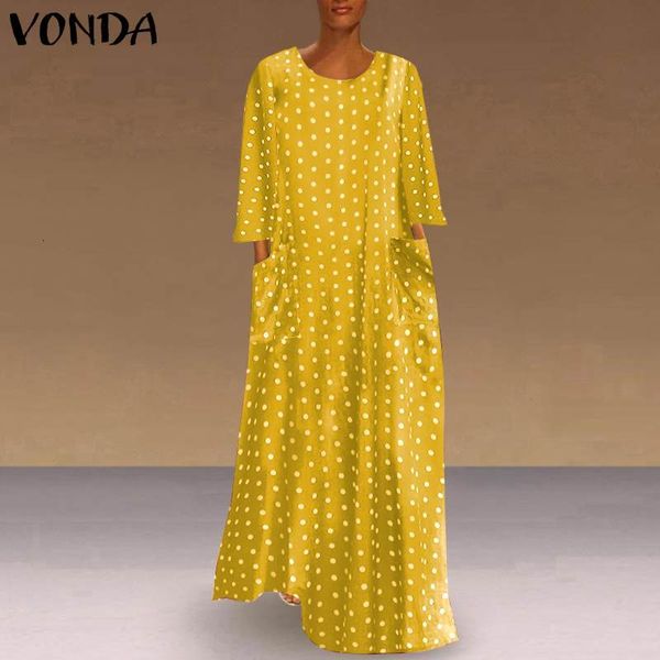 casual dresses loose kaftan dress vonda 2021 long sleeve women's autumn sundress polka dot maxi bohemian party vestidos coxv, Black;gray
casual dresses loose kaftan dress vonda 2021 long sleeve women's autumn sundress polka dot maxi bohemian party vestidos coxv, Black;gray