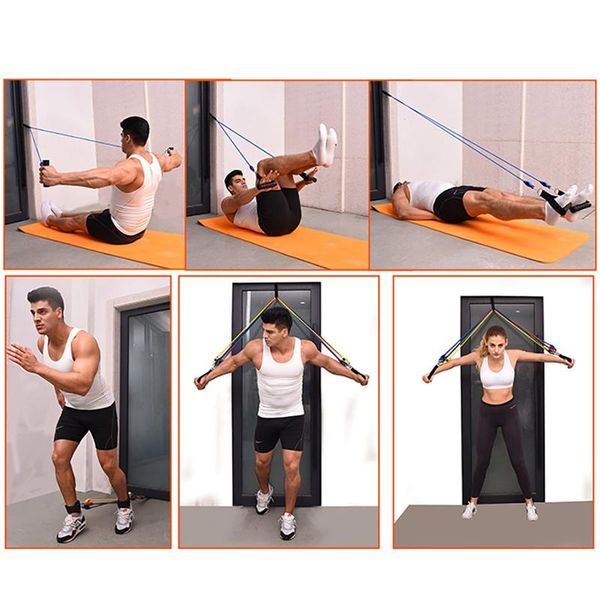 pcs / set exercise yoga expander pilates tubes drawstring chest fitness with bag latex resistance bands training body
pcs / set exercise yoga expander pilates tubes drawstring chest fitness with bag latex resistance bands training body