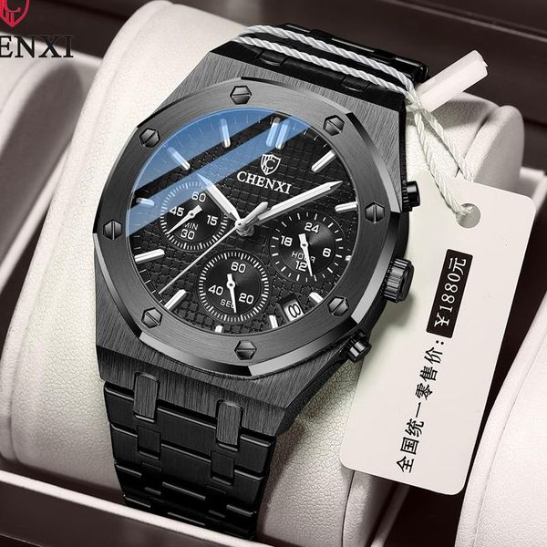 wristwatches chenxi fashion luxury men watch stainless steel multifunction chronograph sport wrist watches for 2021 relogio masculino, Slivery;brown
wristwatches chenxi fashion luxury men watch stainless steel multifunction chronograph sport wrist watches for 2021 relogio masculino, Slivery;brown