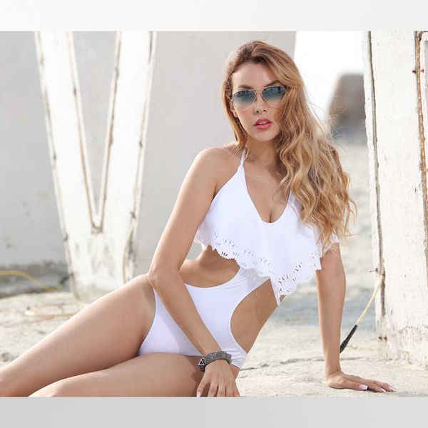 ins white lace one-piece swimsuit women hollow out big chest gathered together to show thin spring resort bikini, White;black
ins white lace one-piece swimsuit women hollow out big chest gathered together to show thin spring resort bikini, White;black
