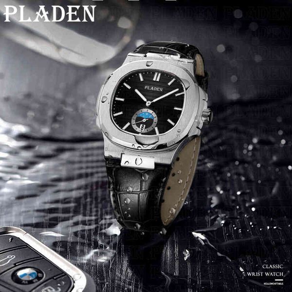 watches 2021 pladen quartz for men luxury automatic date waterproof genuine leather moon phase relogio masculino, Slivery;brown
watches 2021 pladen quartz for men luxury automatic date waterproof genuine leather moon phase relogio masculino, Slivery;brown