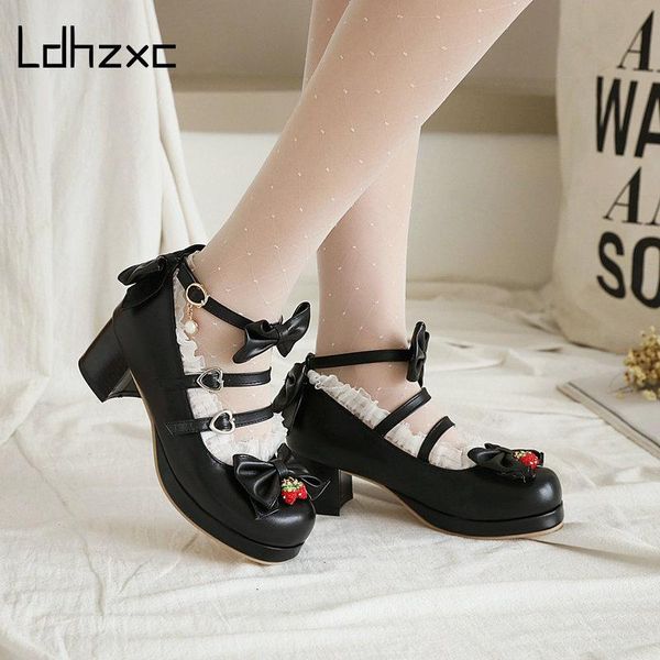 sweet bow buckle strap mary jane shoes woman solid color patchwork lace med heel pumps women pink lolita ladies dress, Black
sweet bow buckle strap mary jane shoes woman solid color patchwork lace med heel pumps women pink lolita ladies dress, Black