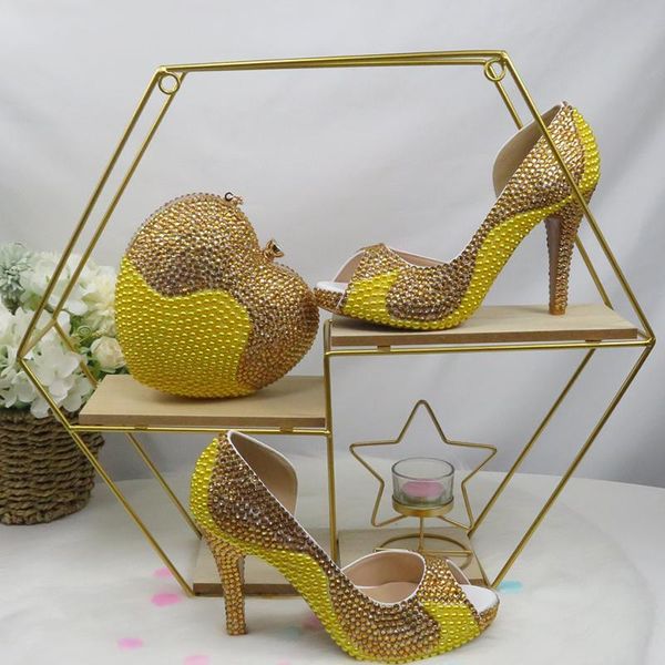 loveincrystal yellow peep toe women sandals wedding shoes and bag bride high hells ladies party dress shoe golden pumps summer, Black
loveincrystal yellow peep toe women sandals wedding shoes and bag bride high hells ladies party dress shoe golden pumps summer, Black