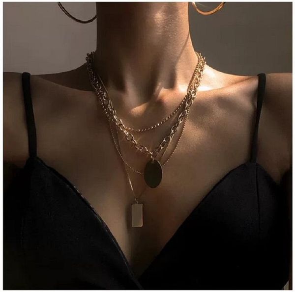 pendant necklaces yunli 2021 titanium steel necklace ins cold style clavicle chain multi-brand sweater girlfriend gift jewelry, Silver
pendant necklaces yunli 2021 titanium steel necklace ins cold style clavicle chain multi-brand sweater girlfriend gift jewelry, Silver