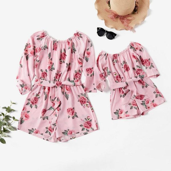 family matching outfits 2021 summer mommy and me pink overalls clothes rose one-pieces dress mother daughter dresses clothing, Blue
family matching outfits 2021 summer mommy and me pink overalls clothes rose one-pieces dress mother daughter dresses clothing, Blue