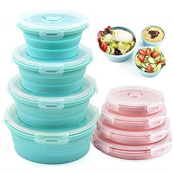silicone lunch box microwavable foldable container collapsible portable bento oven bowl round folding dinnerware sets
silicone lunch box microwavable foldable container collapsible portable bento oven bowl round folding dinnerware sets