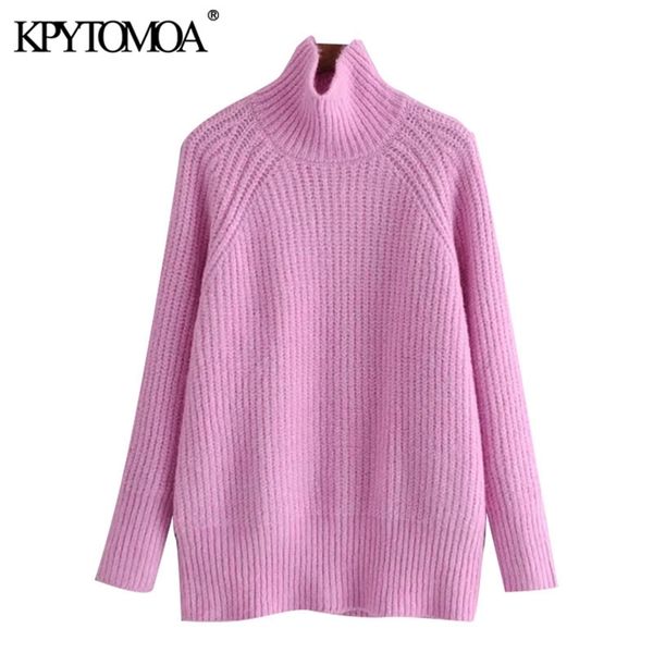 women fashion thick wram oversized knitted sweater high neck long sleeve female pullovers chic 210420, White;black
women fashion thick wram oversized knitted sweater high neck long sleeve female pullovers chic 210420, White;black