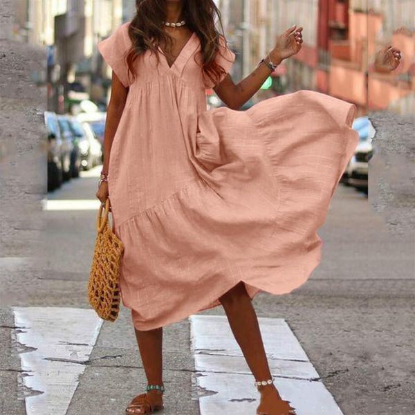 women's swimwear women plus size dresses chiffon irregular hem v neck short sleeve soild elegant mid-calf dress summer ruffles beach, White;black
women's swimwear women plus size dresses chiffon irregular hem v neck short sleeve soild elegant mid-calf dress summer ruffles beach, White;black