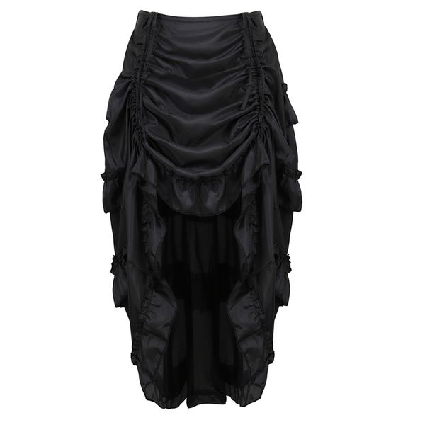 steampunk women skirts gothic irregular shirring pleated party maxi long skirt high low costumes punk corset plus size red for mother's, Black
steampunk women skirts gothic irregular shirring pleated party maxi long skirt high low costumes punk corset plus size red for mother's, Black