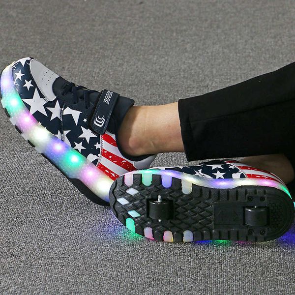children glowing sneakers boys girls with wheels 2019 new led light up shoes kids sneakers on wheels sport roller skate shoes x0703, Black;red
children glowing sneakers boys girls with wheels 2019 new led light up shoes kids sneakers on wheels sport roller skate shoes x0703, Black;red
